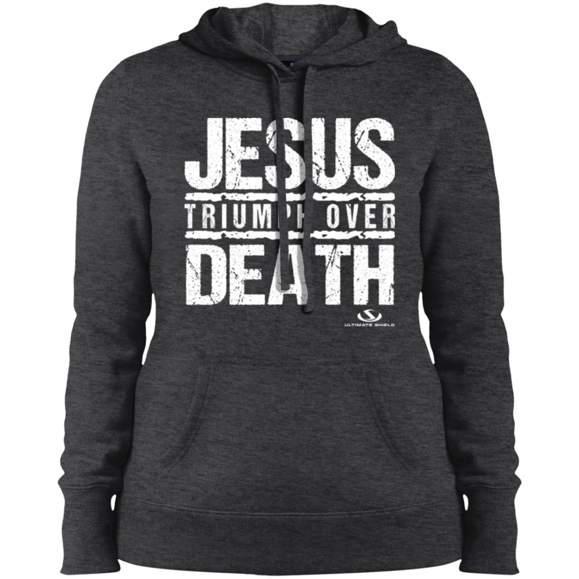 JESUS TRIUMPH OVER DEATH Ladies' Pullover Hooded Sweatshirt - The Shield of Light