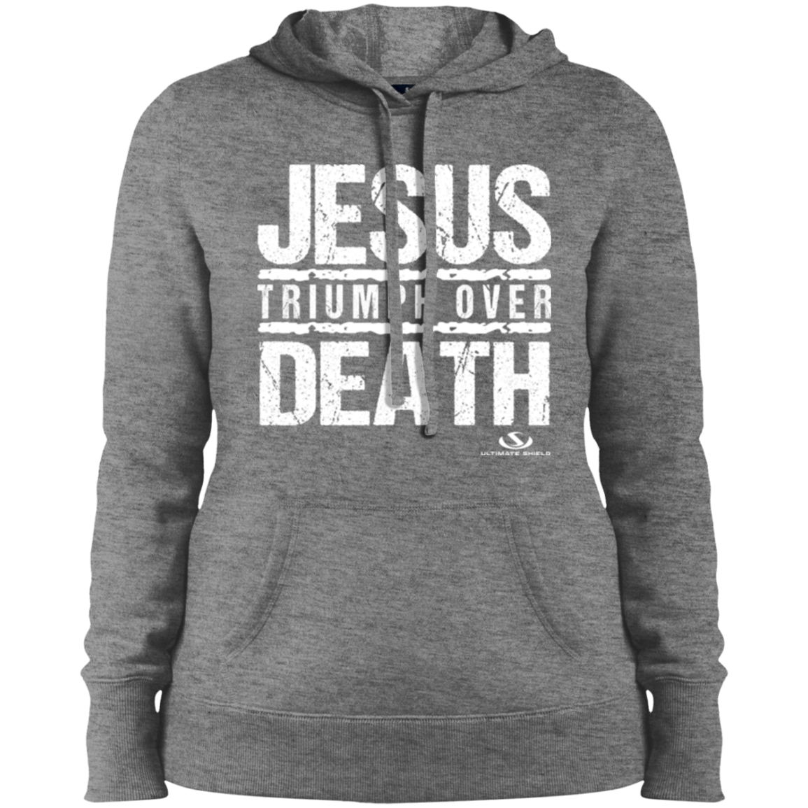 JESUS TRIUMPH OVER DEATH Ladies' Pullover Hooded Sweatshirt - The Shield of Light