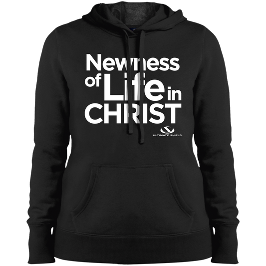 NEWNESS OF LIFE IN CHRIST  Ladies' Pullover Hooded Sweatshirt - The Shield of Light