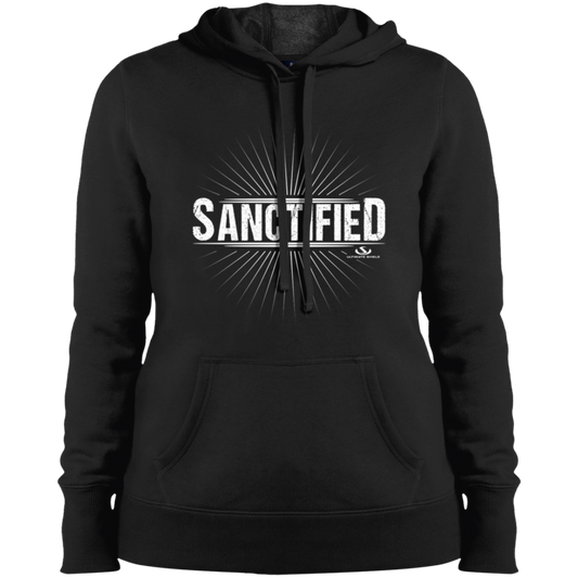 SANCTIFIED Ladies' Pullover Hooded Sweatshirt - The Shield of Light