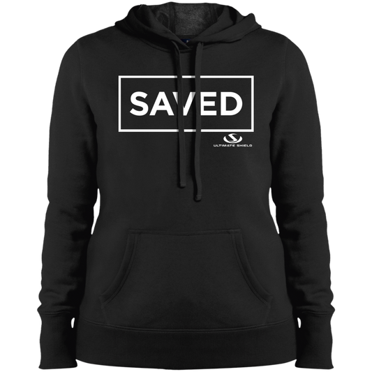 SAVED Ladies' Pullover Hooded Sweatshirt - The Shield of Light