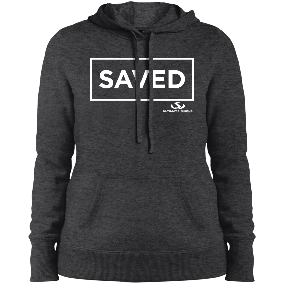 SAVED Ladies' Pullover Hooded Sweatshirt - The Shield of Light