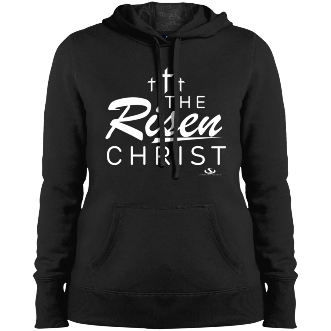 THE RISEN CHRIST  Ladies' Pullover Hooded Sweatshirt - The Shield of Light