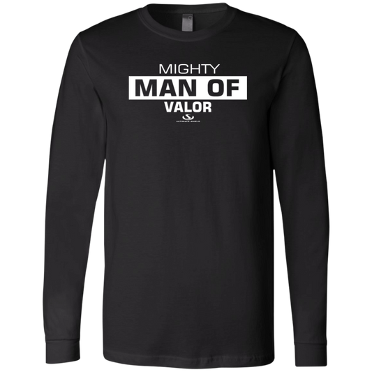 MIGHTY MAN OF VALOR  Men's Jersey LS T-Shirt - The Shield of Light