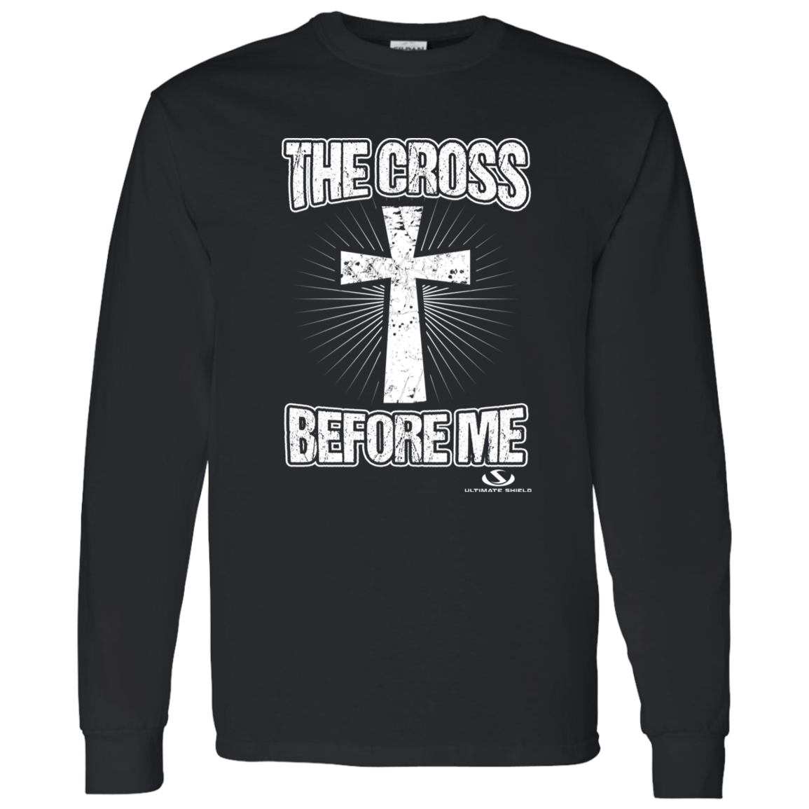THE CROSS BEFORE ME  LS T-Shirt 5.3 oz. - The Shield of Light
