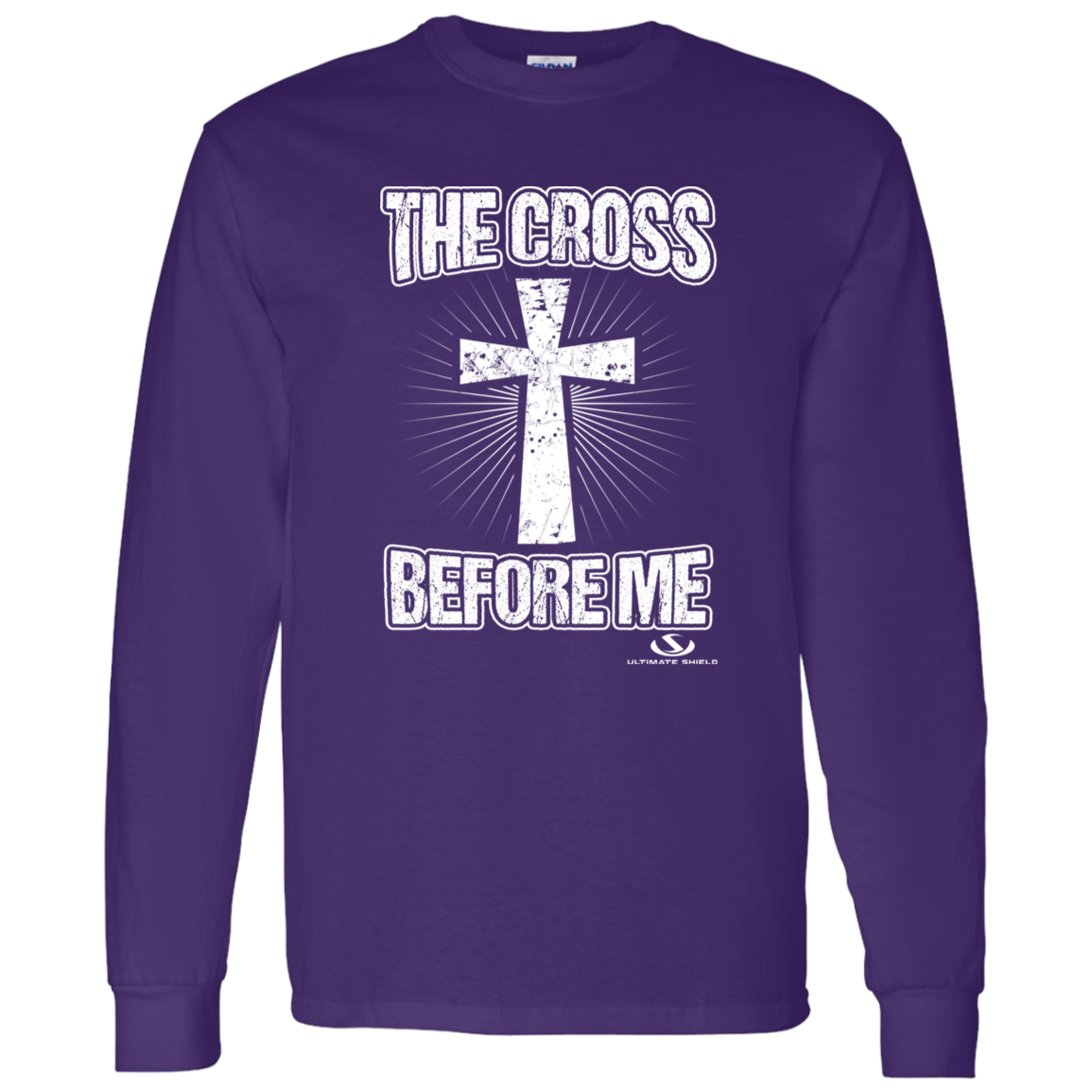 THE CROSS BEFORE ME  LS T-Shirt 5.3 oz. - The Shield of Light