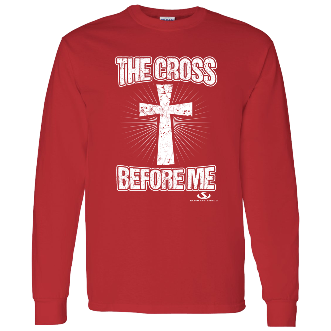 THE CROSS BEFORE ME  LS T-Shirt 5.3 oz. - The Shield of Light