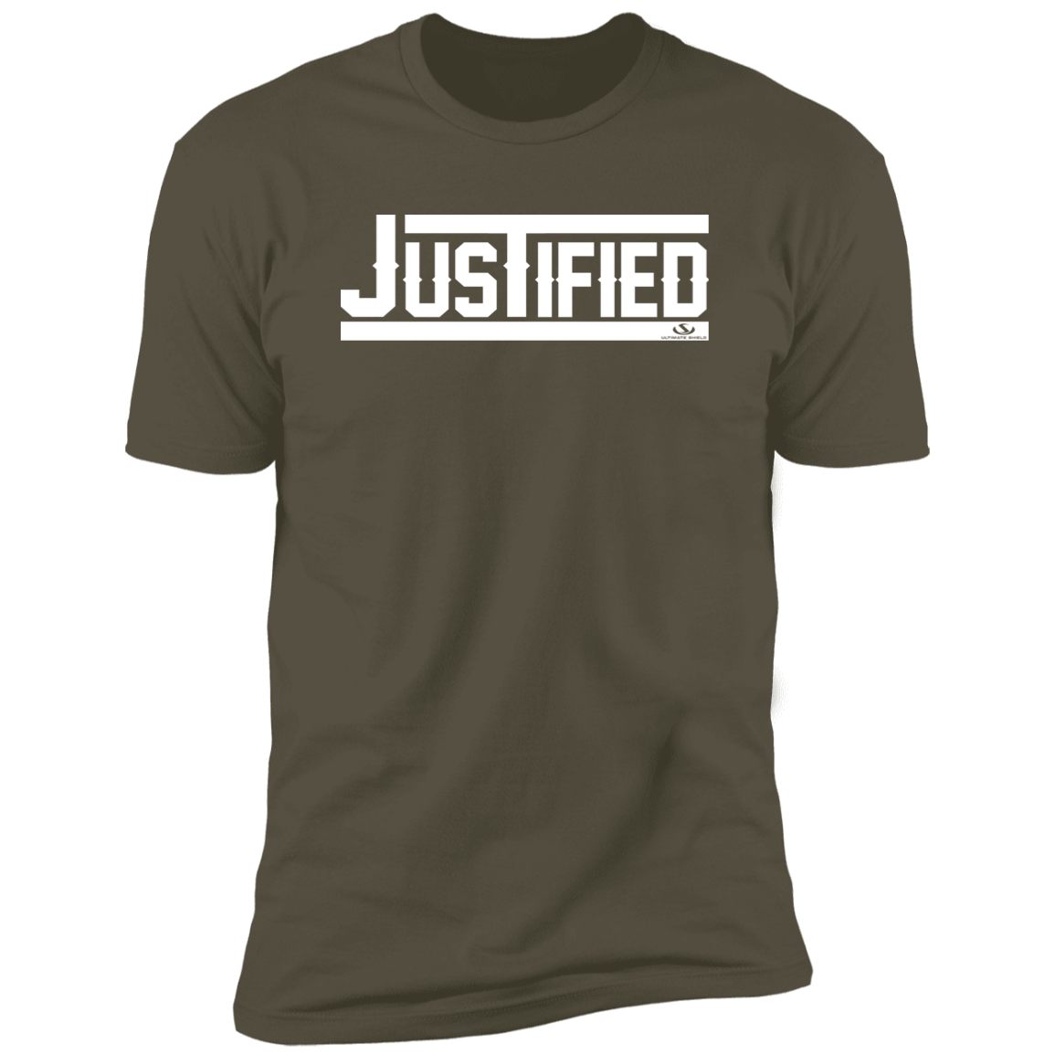 JUSTIFIED  Premium Short Sleeve T-Shirt - The Shield of Light