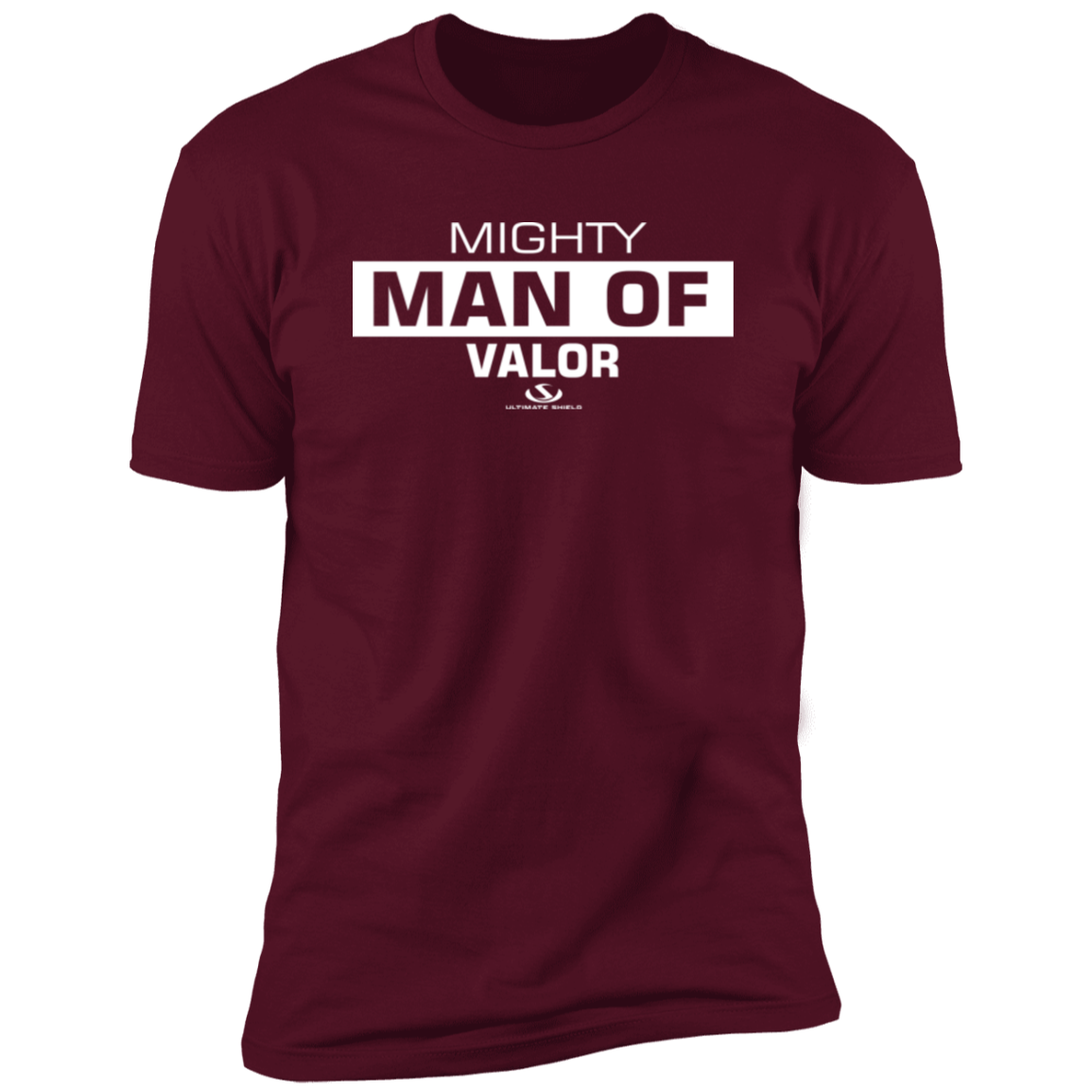 MIGHTY MAN OF VALOR  Premium Short Sleeve T-Shirt - The Shield of Light