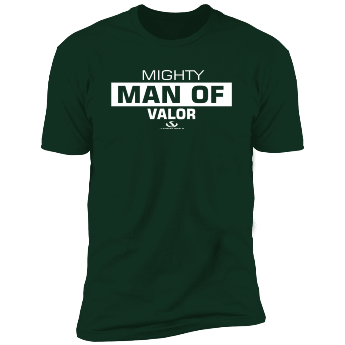 MIGHTY MAN OF VALOR  Premium Short Sleeve T-Shirt - The Shield of Light