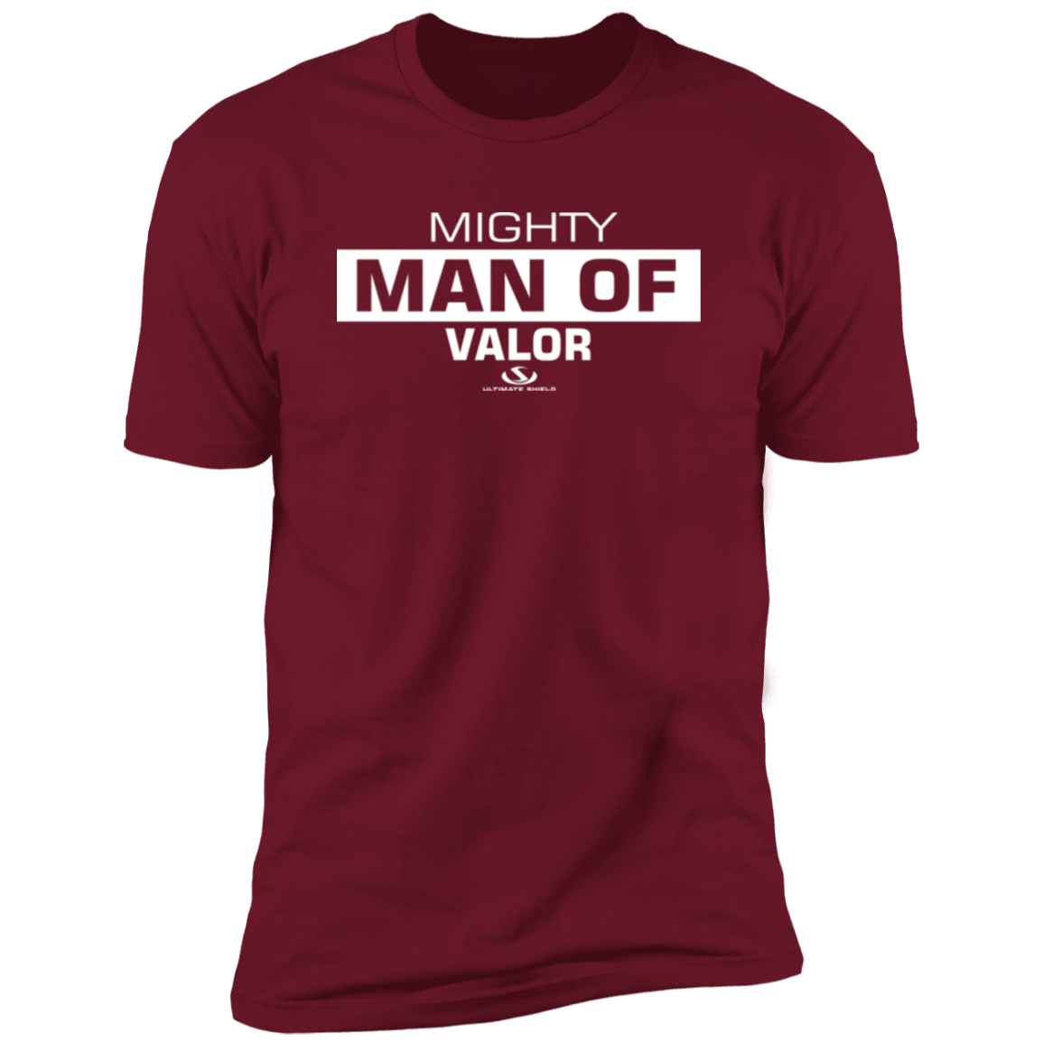 MIGHTY MAN OF VALOR  Premium Short Sleeve T-Shirt - The Shield of Light