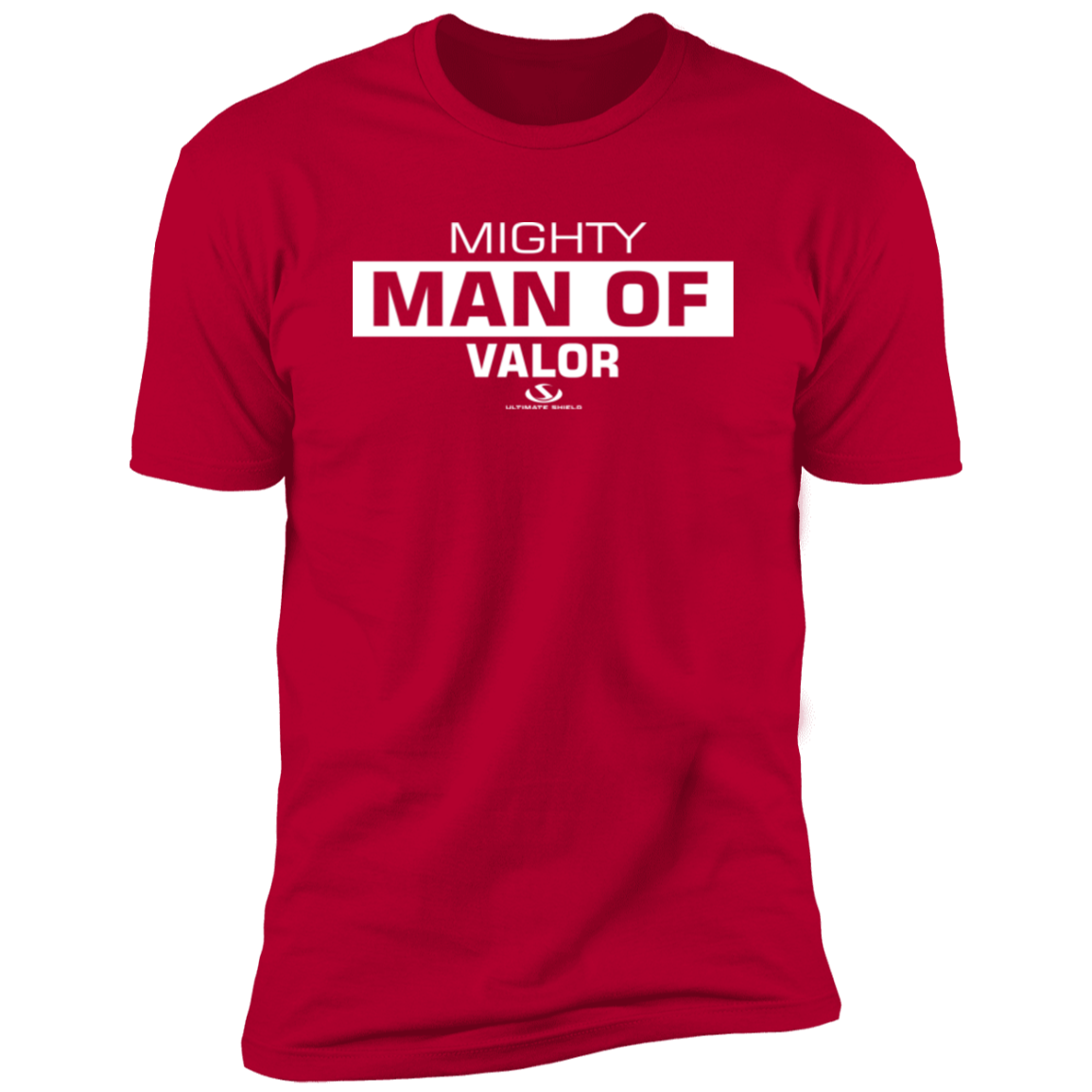 MIGHTY MAN OF VALOR  Premium Short Sleeve T-Shirt - The Shield of Light