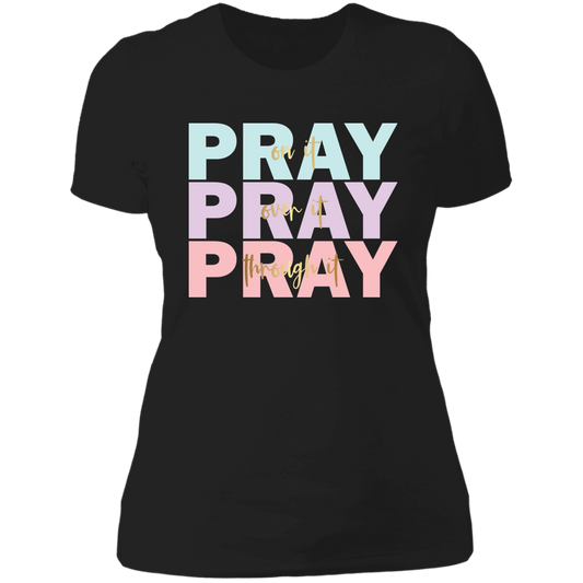 Pray Ladies' Boyfriend T-Shirt - The Shield of Light