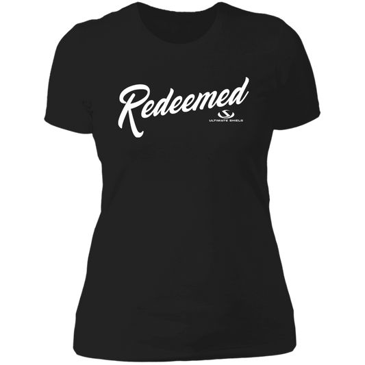 REDEEMED Ladies' Boyfriend T-Shirt - The Shield of Light