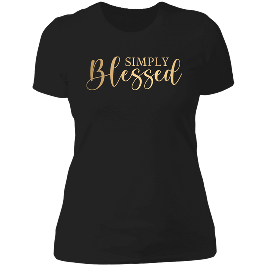 SIMPLY BLESSED Ladies' Boyfriend T-Shirt - The Shield of Light