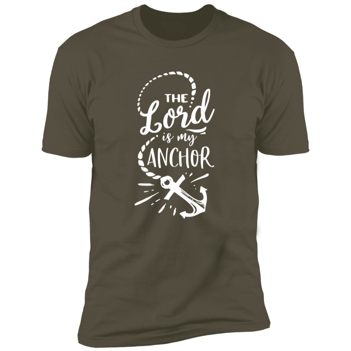 THE LORD IS MY ANCHOR Premium Short Sleeve T-Shirt - The Shield of Light