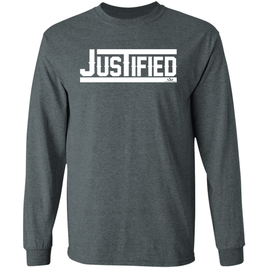 JUSTIFIED LS T-Shirt 5.3 oz. - The Shield of Light