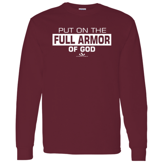 PUT ON THE FULL ARMOR OF GOD  LS T-Shirt 5.3 oz. - The Shield of Light