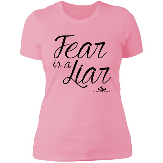 FEAR IS A LIAR Ladies' Boyfriend T-Shirt - The Shield of Light