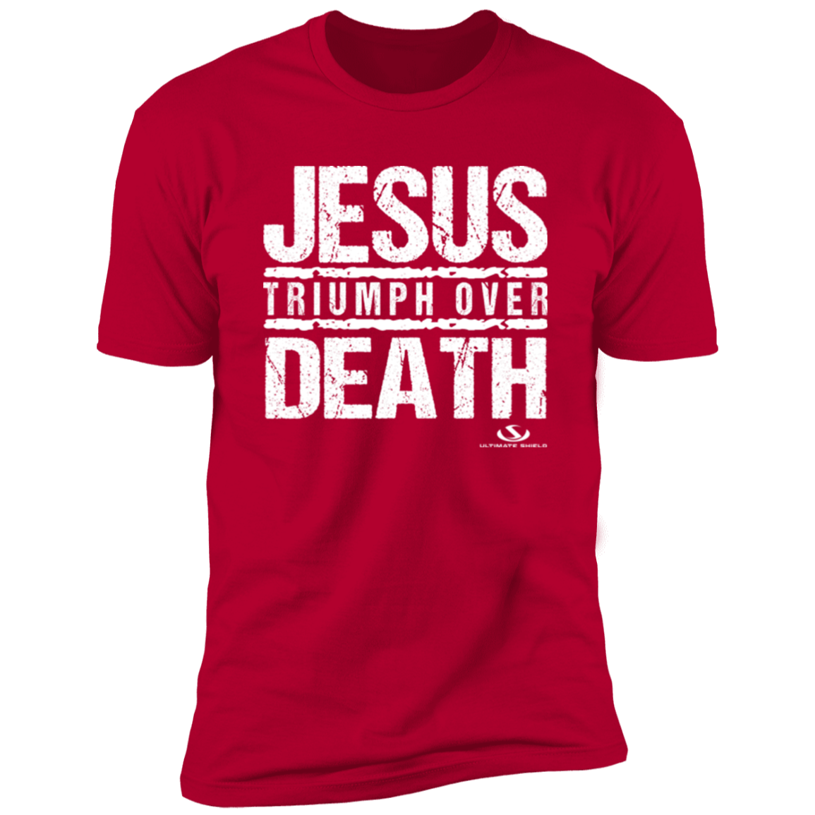 JESUS TRIUMPH OVER DEATH Premium Short Sleeve T-Shirt - The Shield of Light