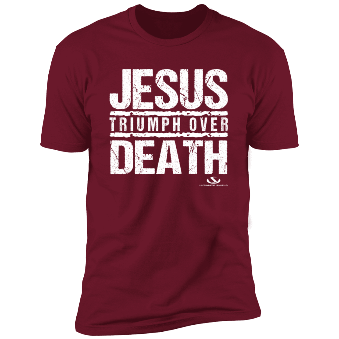 JESUS TRIUMPH OVER DEATH Premium Short Sleeve T-Shirt - The Shield of Light