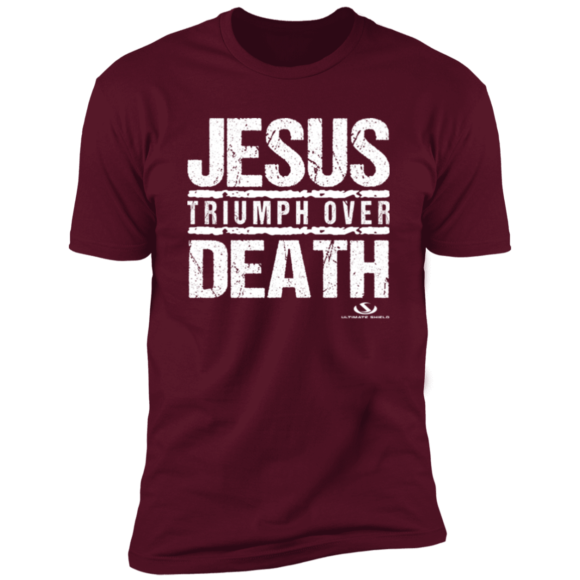 JESUS TRIUMPH OVER DEATH Premium Short Sleeve T-Shirt - The Shield of Light