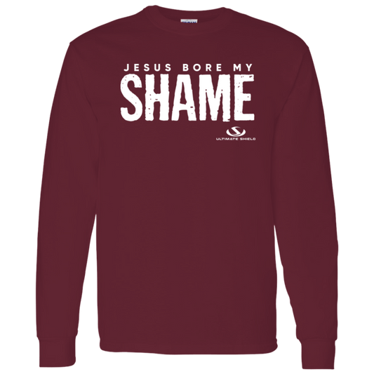 JESUS BORE MY SHAME LS T-Shirt 5.3 oz. - The Shield of Light