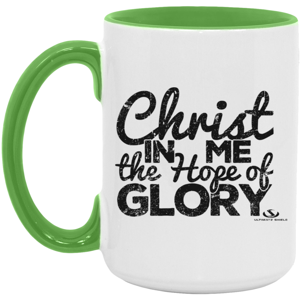CHRIST IN ME THE HOPE OF GLORY 5oz. Accent Mug - The Shield of Light