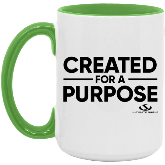 CREATED FOR A PURPOSE 15oz. Accent Mug - The Shield of Light