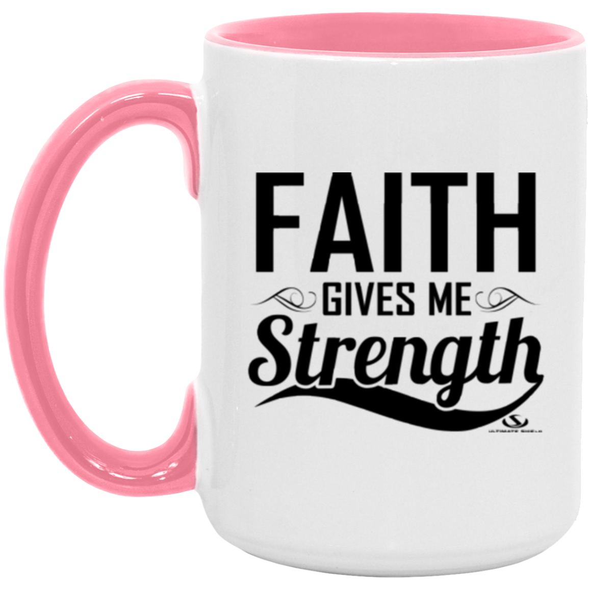FAITH GIVES ME STRENGTH 15oz. Accent Mug - The Shield of Light
