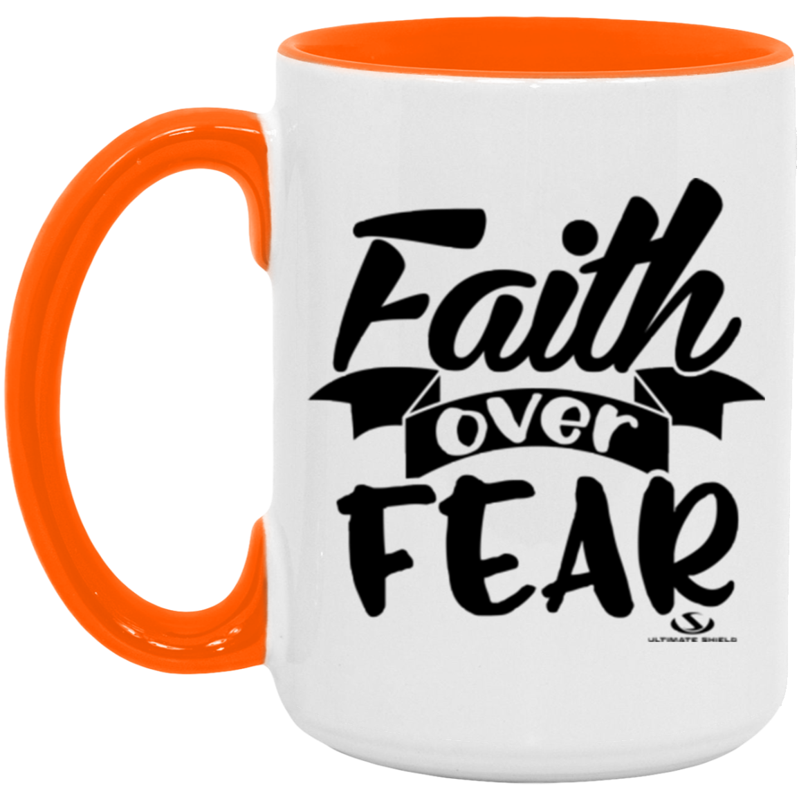 FAITH OVER FEAR 15oz. Accent Mug - The Shield of Light