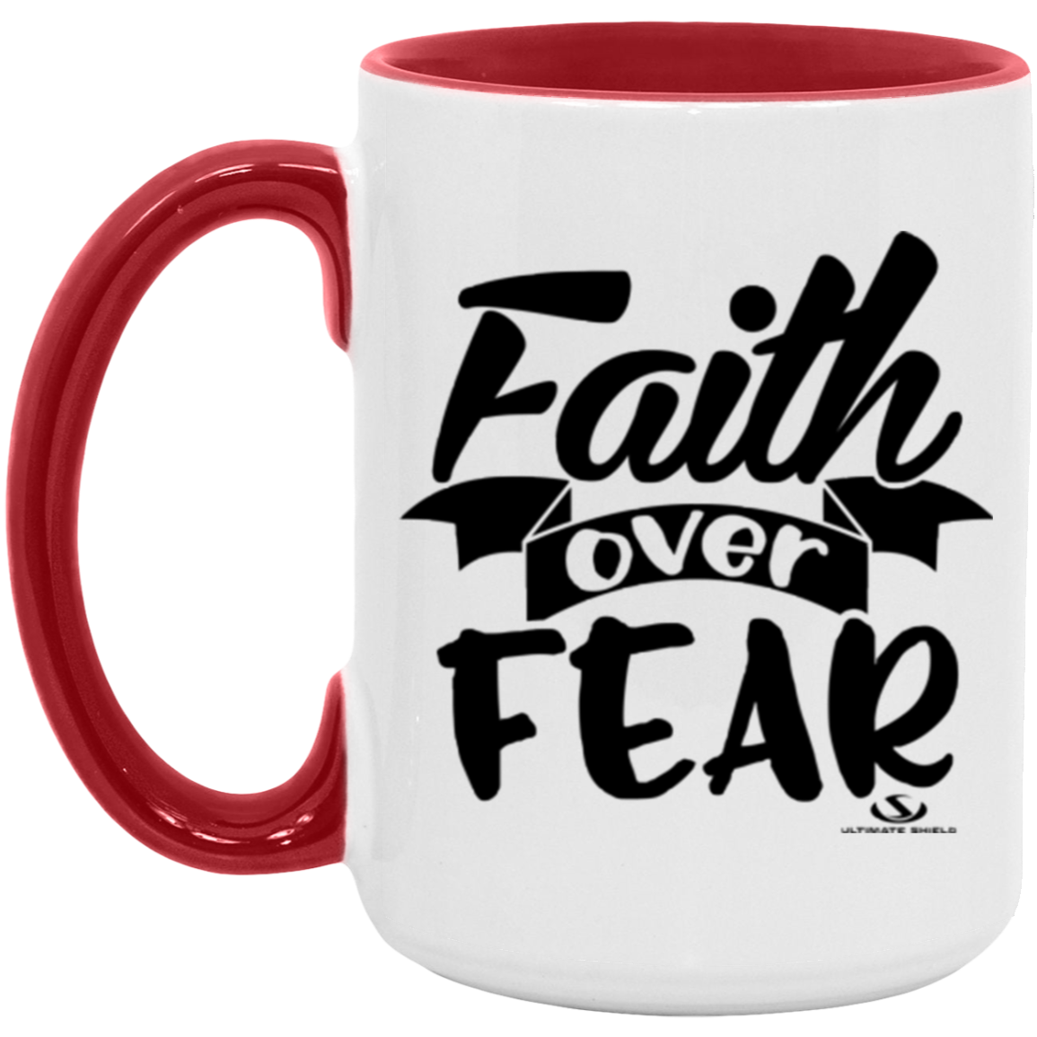 FAITH OVER FEAR 15oz. Accent Mug - The Shield of Light