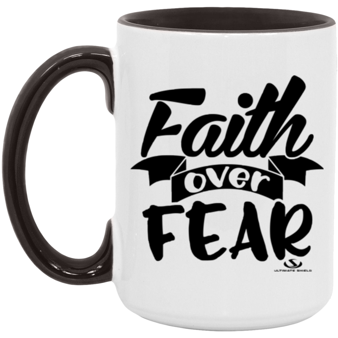 FAITH OVER FEAR 15oz. Accent Mug - The Shield of Light