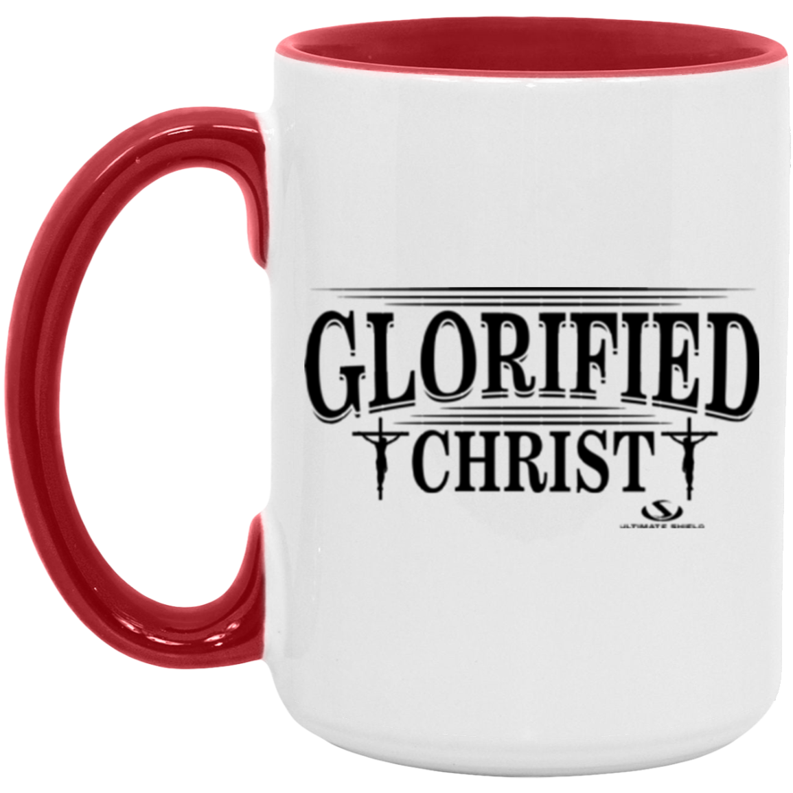 GLORIFIED CHRIST 15oz. Accent Mug - The Shield of Light