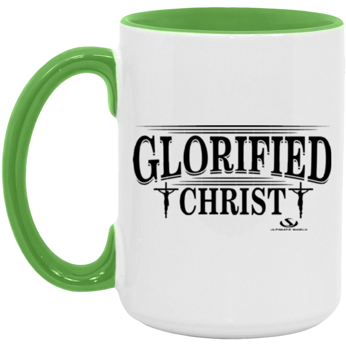 GLORIFIED CHRIST 15oz. Accent Mug - The Shield of Light