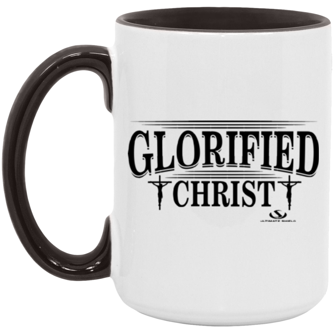 GLORIFIED CHRIST 15oz. Accent Mug - The Shield of Light