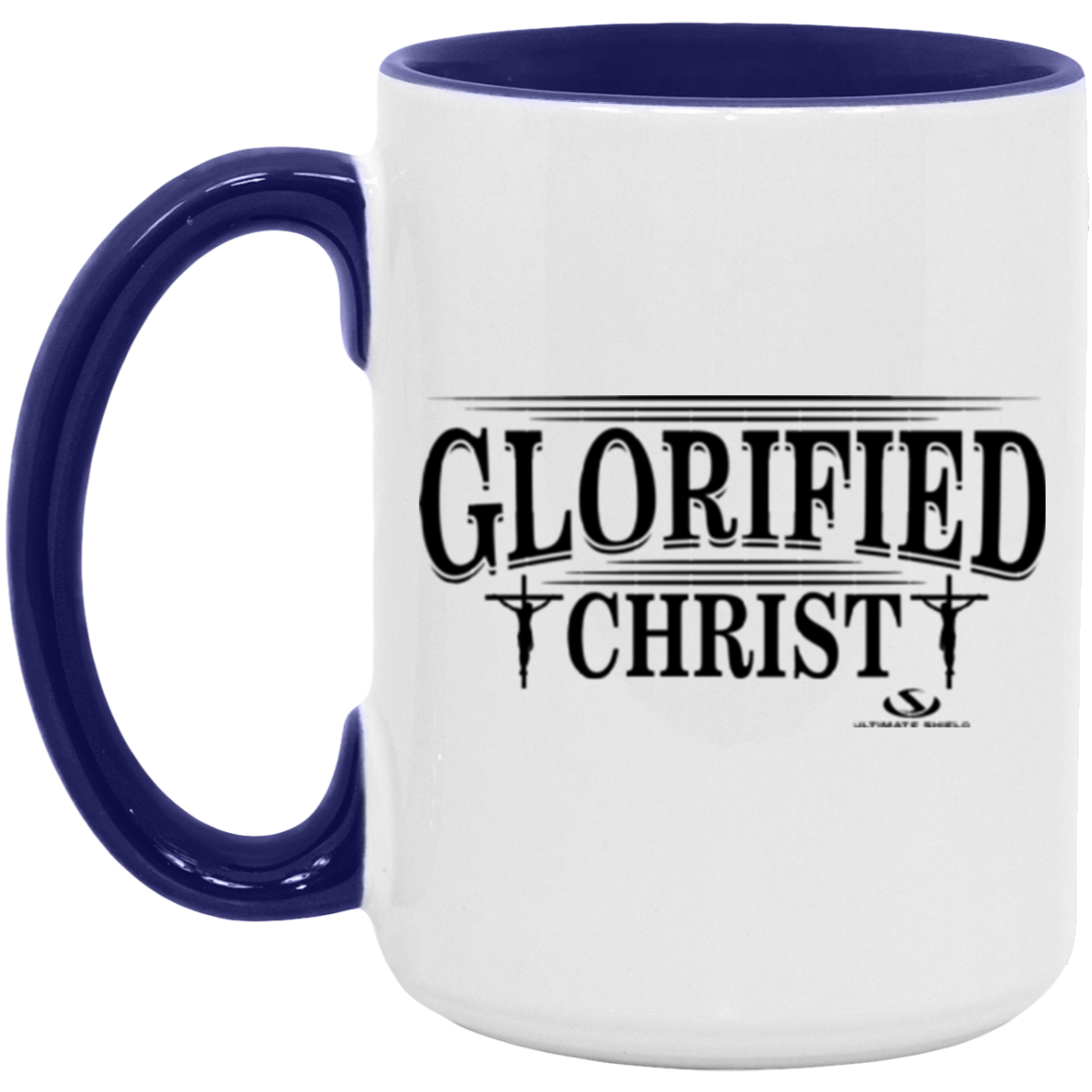 GLORIFIED CHRIST 15oz. Accent Mug - The Shield of Light