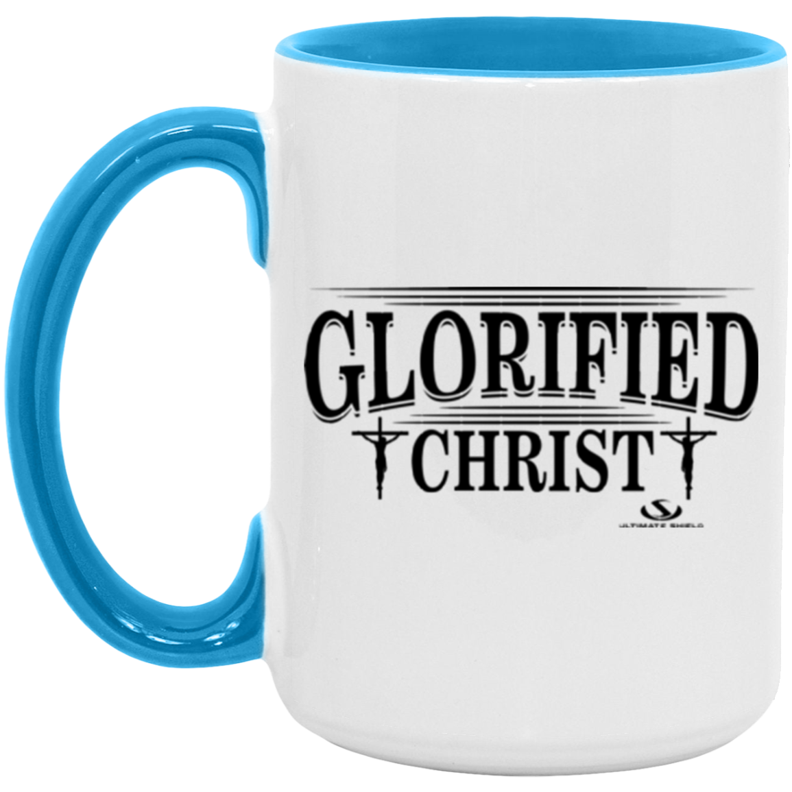 GLORIFIED CHRIST 15oz. Accent Mug - The Shield of Light