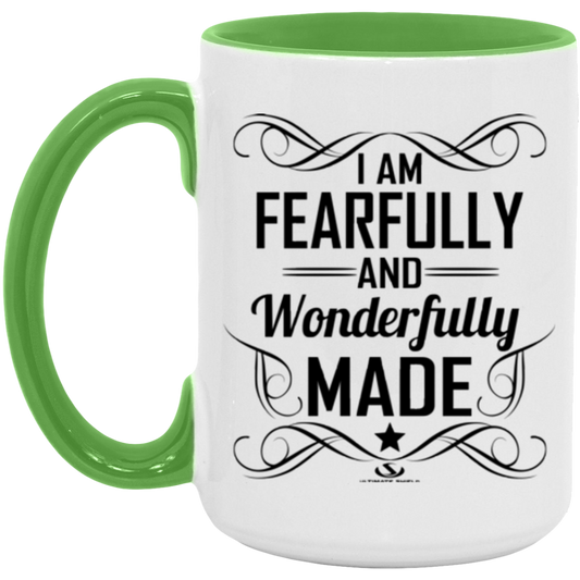 I AM FEARFULLY AND WONDERFULLY MADE 15oz. Accent Mug - The Shield of Light