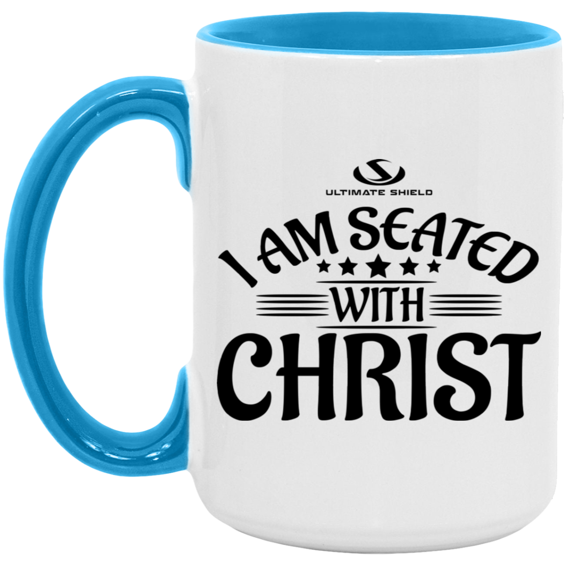 I AM SEATED WITH CHRIST OZ 15oz. Accent Mug - The Shield of Light