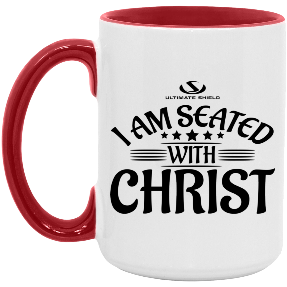 I AM SEATED WITH CHRIST OZ 15oz. Accent Mug - The Shield of Light