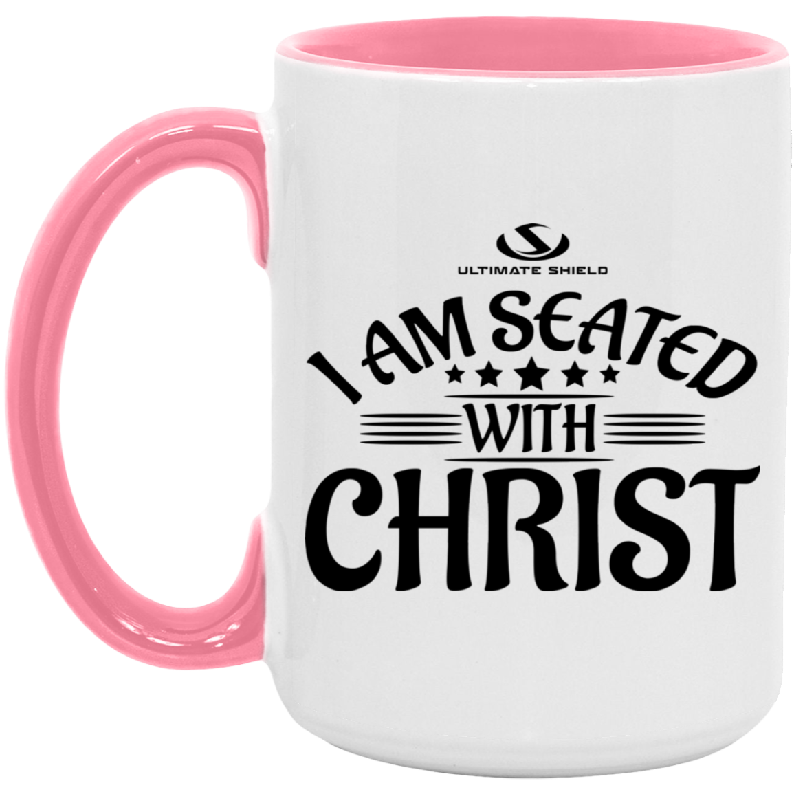 I AM SEATED WITH CHRIST OZ 15oz. Accent Mug - The Shield of Light