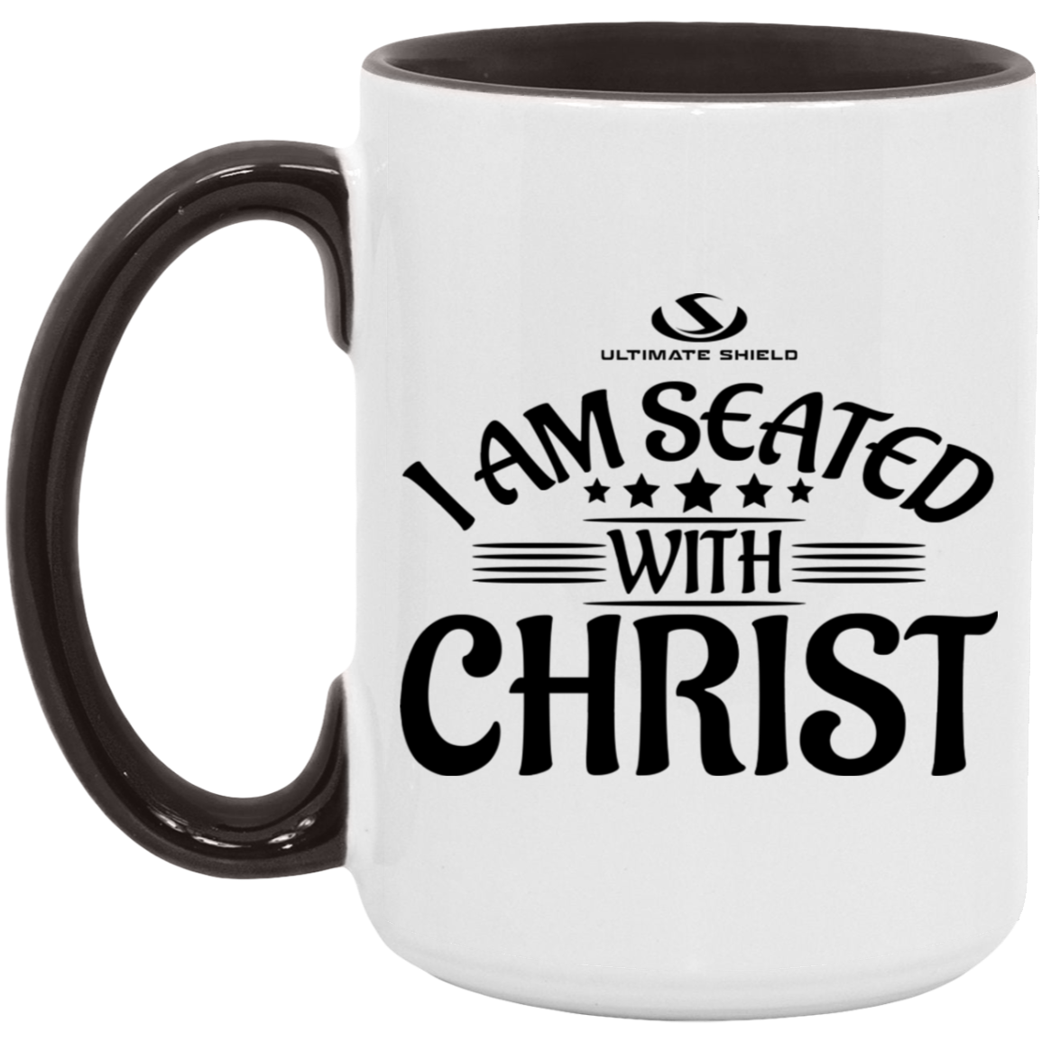 I AM SEATED WITH CHRIST OZ 15oz. Accent Mug - The Shield of Light