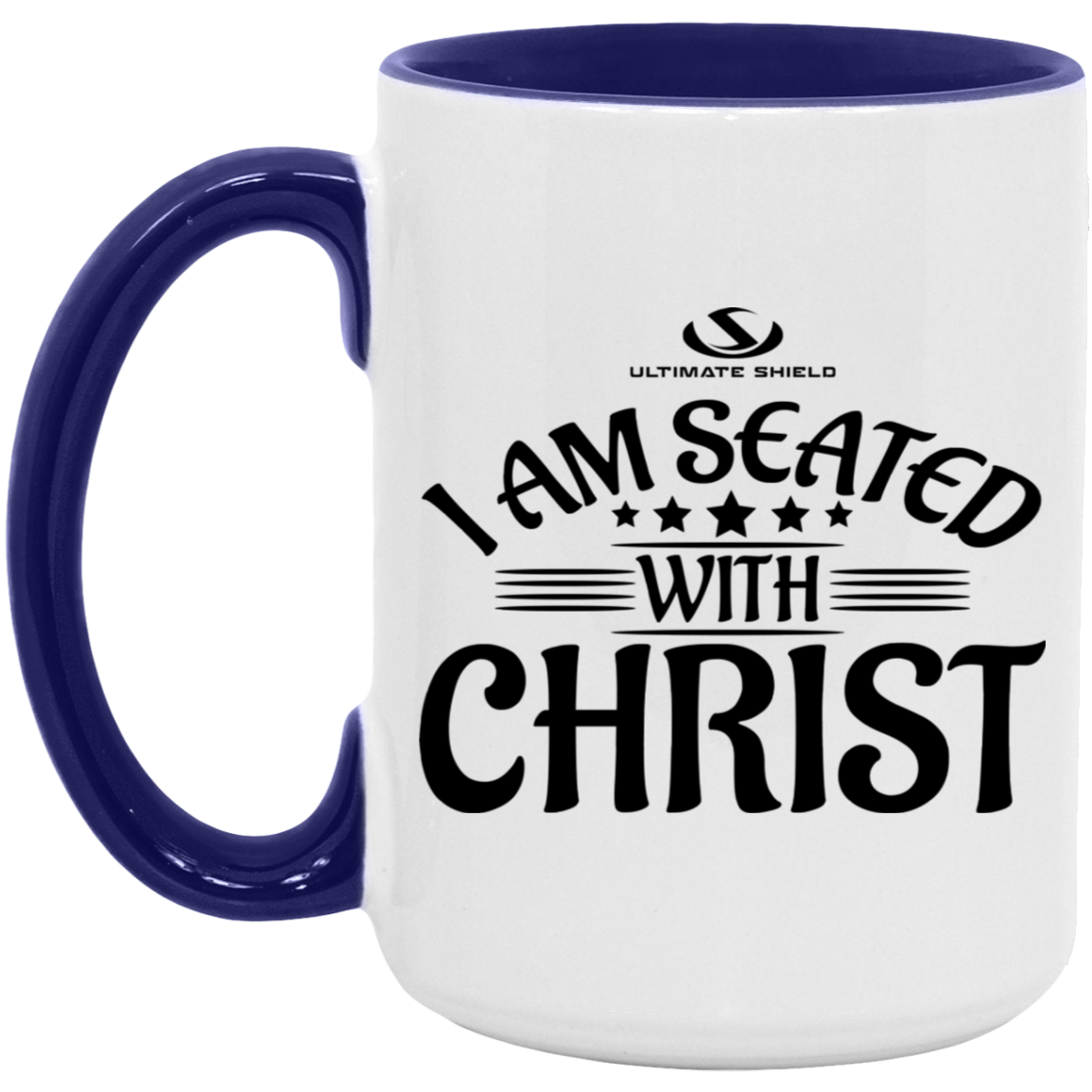 I AM SEATED WITH CHRIST OZ 15oz. Accent Mug - The Shield of Light