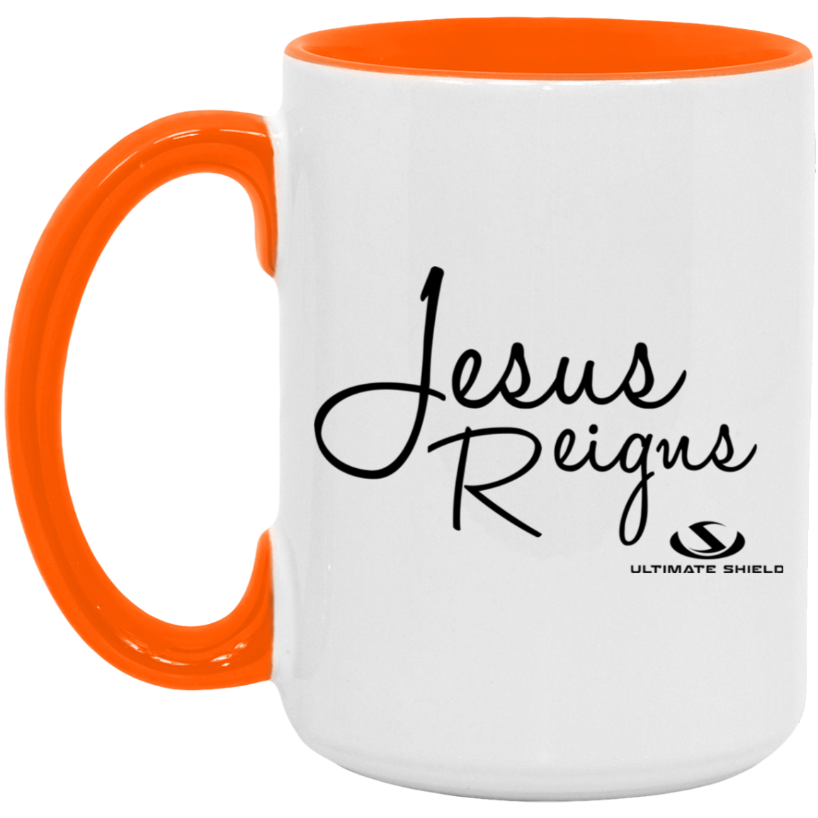 JESUS REIGNS 15oz. Accent Mug - The Shield of Light