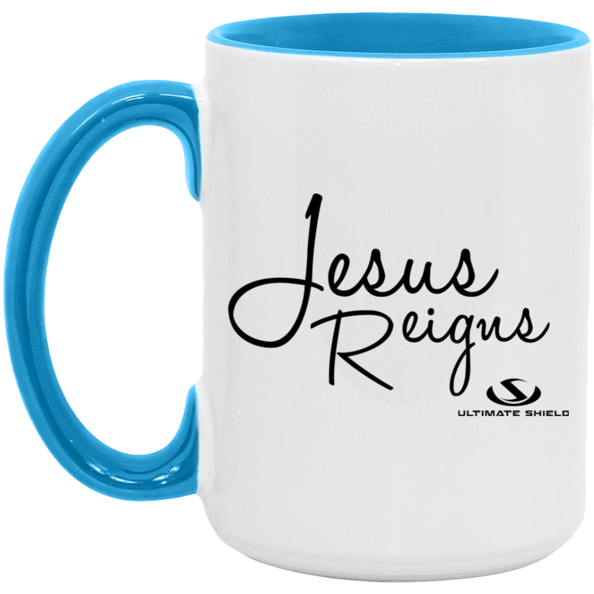JESUS REIGNS 15oz. Accent Mug - The Shield of Light