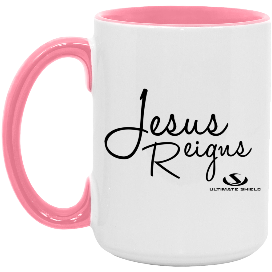 JESUS REIGNS 15oz. Accent Mug - The Shield of Light