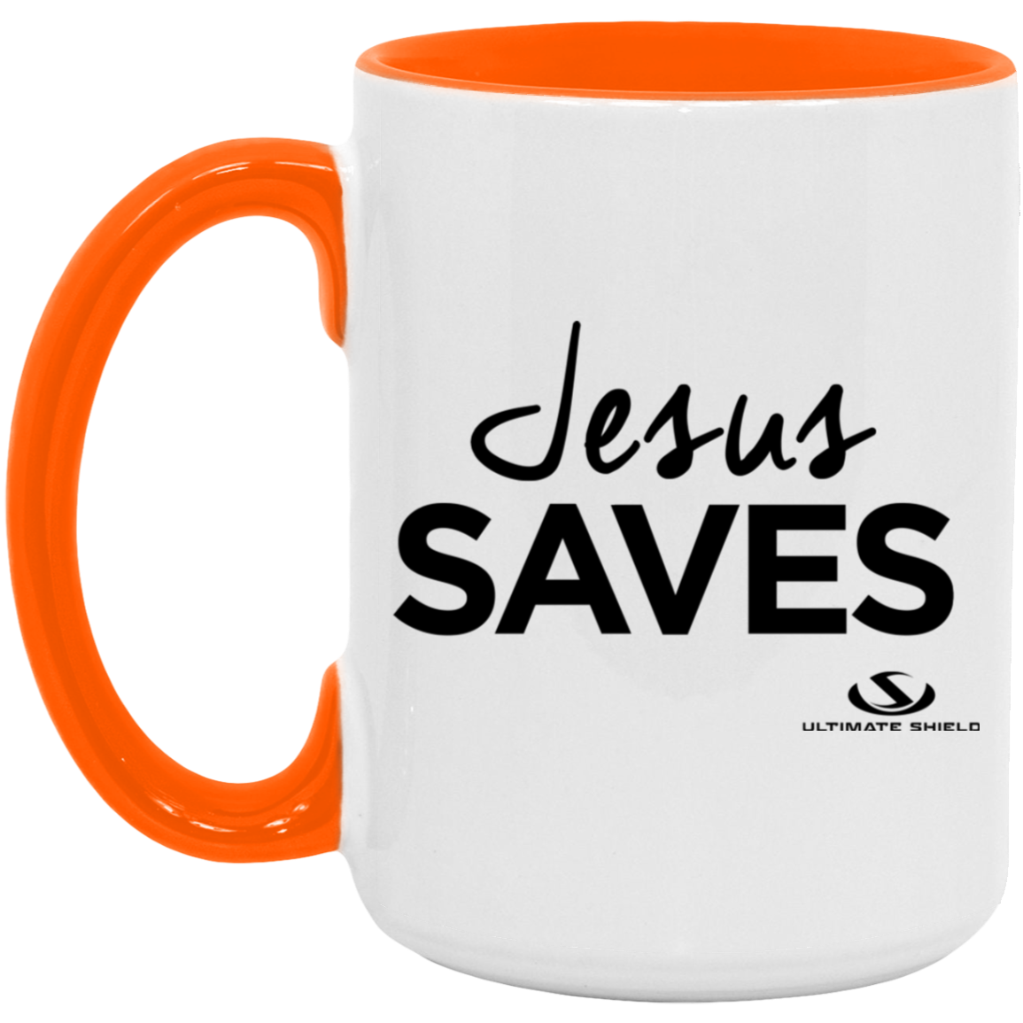JESUS SAVES 15oz. Accent Mug - The Shield of Light