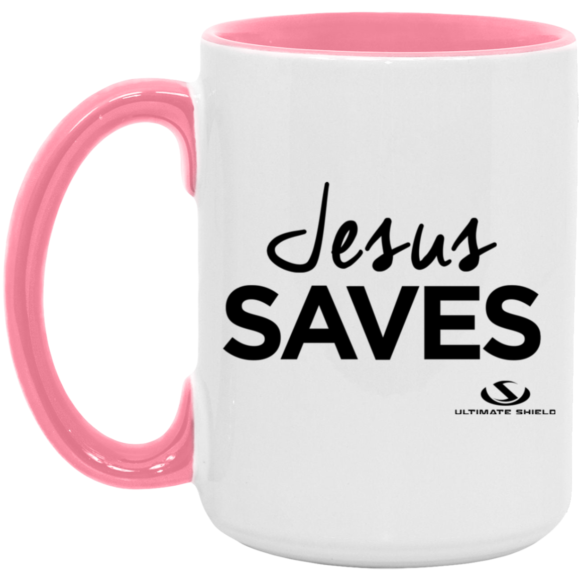 JESUS SAVES 15oz. Accent Mug - The Shield of Light