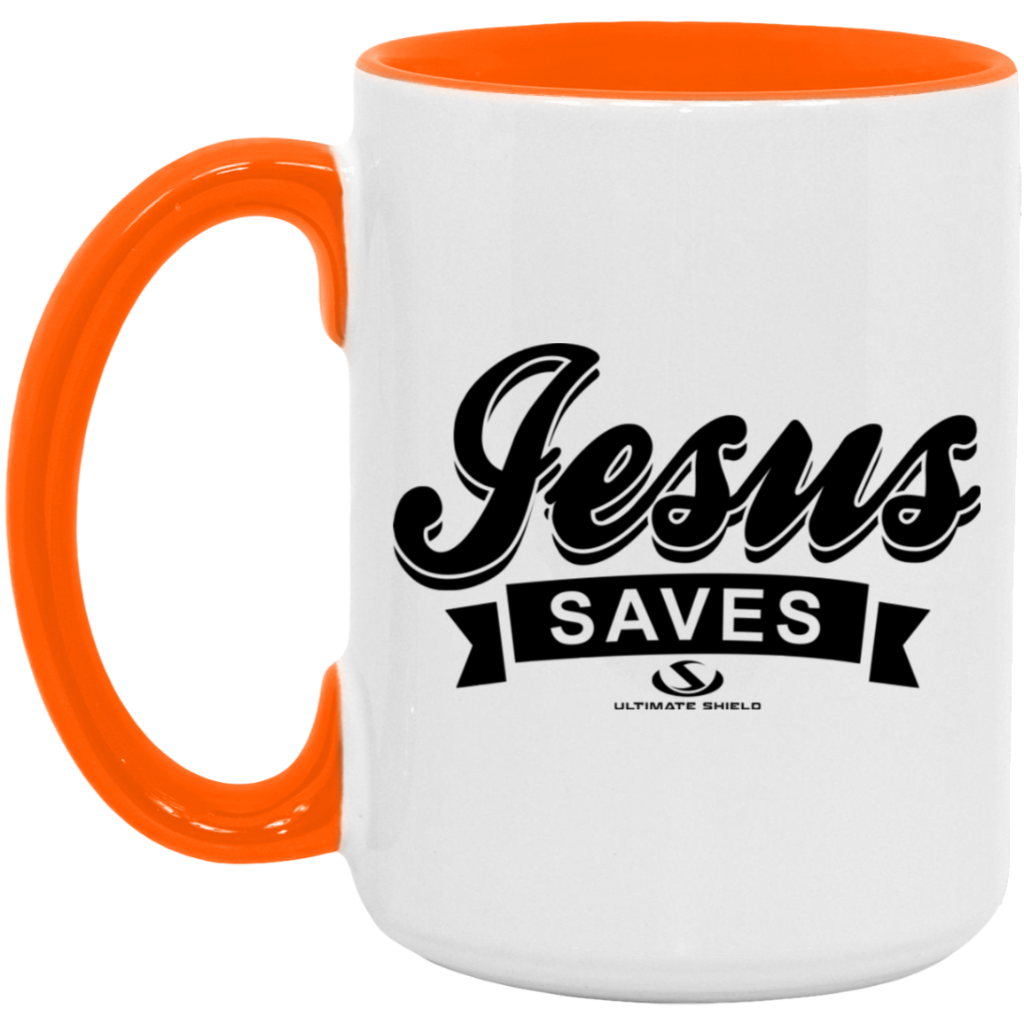 JESUS SAVES 15oz. Accent Mug - The Shield of Light